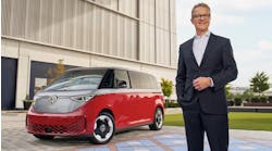 Incoming CEO of Volkswagen Group of America Kjell Gruner next to VW vehicle Incoming CEO of Volkswagen Group of America Kjell Gruner next to VW vehicle