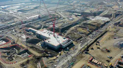 Intel's chip plant under construction in Ohio.