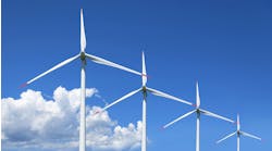 wind turbines in a row wind turbines in a row