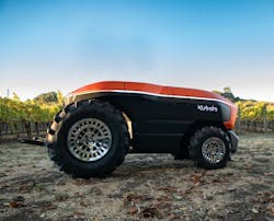 Kubota's Agri Concept 2.0 EV tractor also features autonomous operation.. Kubota's Agri Concept 2.0 EV tractor also features autonomous operation..