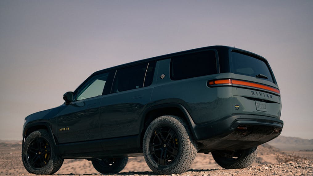 Rivian SUV back