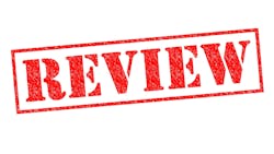 Red stamped word that says Review Red stamped word that says Review