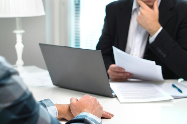 Job interview or human resources conversation.
