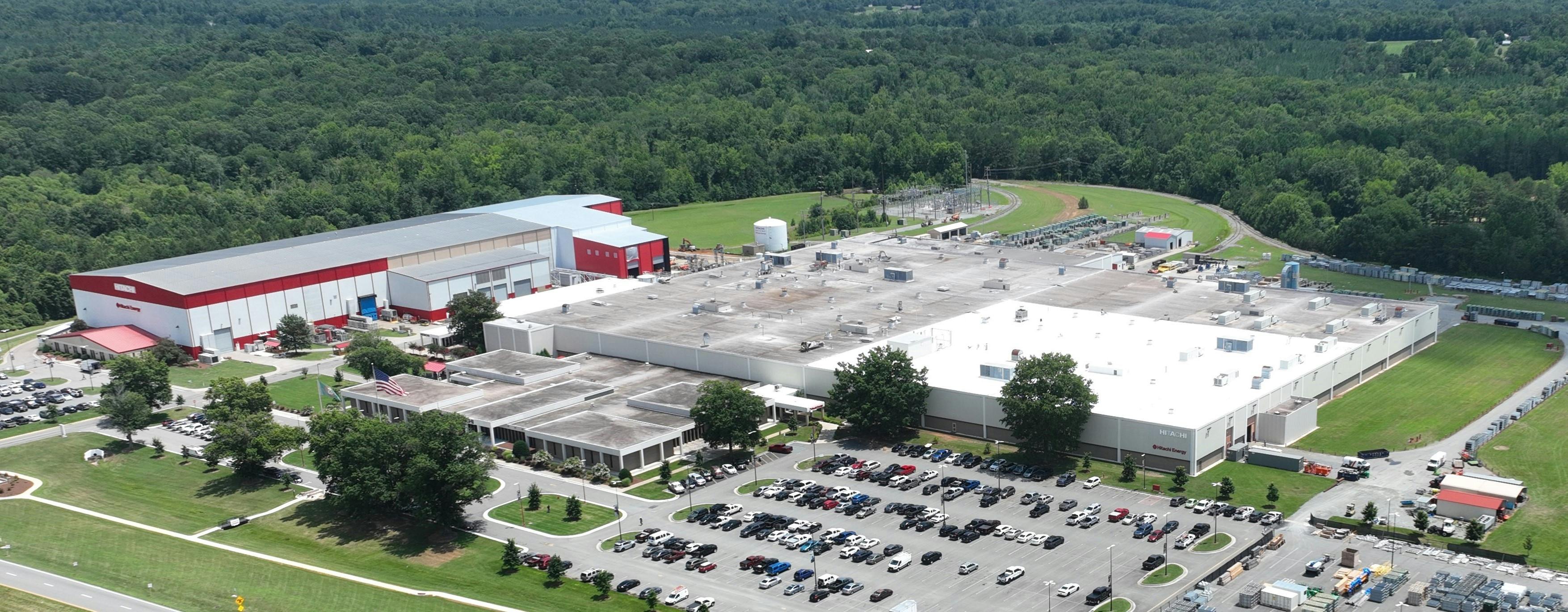 Aeiral photo of Hitachi Energy&rsquo;s South Boston, Virginia, campus