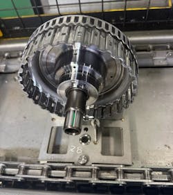 Here is one example of transmission components produced at Pullmatic Mfg. Magna Powertrain Inc. It is a forward clutch housing assembly. Here is one example of transmission components produced at Pullmatic Mfg. Magna Powertrain Inc. It is a forward clutch housing assembly.