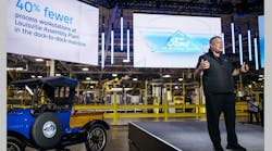 Bryce Currie, Ford chief manufacturing officer, speaks during an August 2025 launch event to introduce the new Ford Universal EV Platform and Ford Universal EV Production System at Louisville Assembly Plant. Bryce Currie, Ford chief manufacturing officer, speaks during an August 2025 launch event to introduce the new Ford Universal EV Platform and Ford Universal EV Production System at Louisville Assembly Plant.