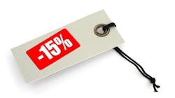 price tag with words that say 15% off price tag with words that say 15% off