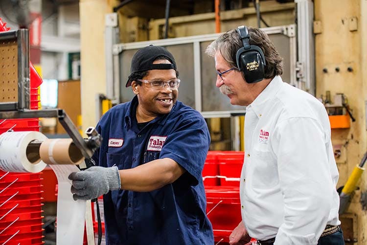 Talan Enterprises is one of MAGNET's manufacturing partners, benefiting from training.