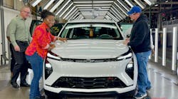 GM employees and a 2027 Bolt at Fairfax Assembly GM employees and a 2027 Bolt at Fairfax Assembly