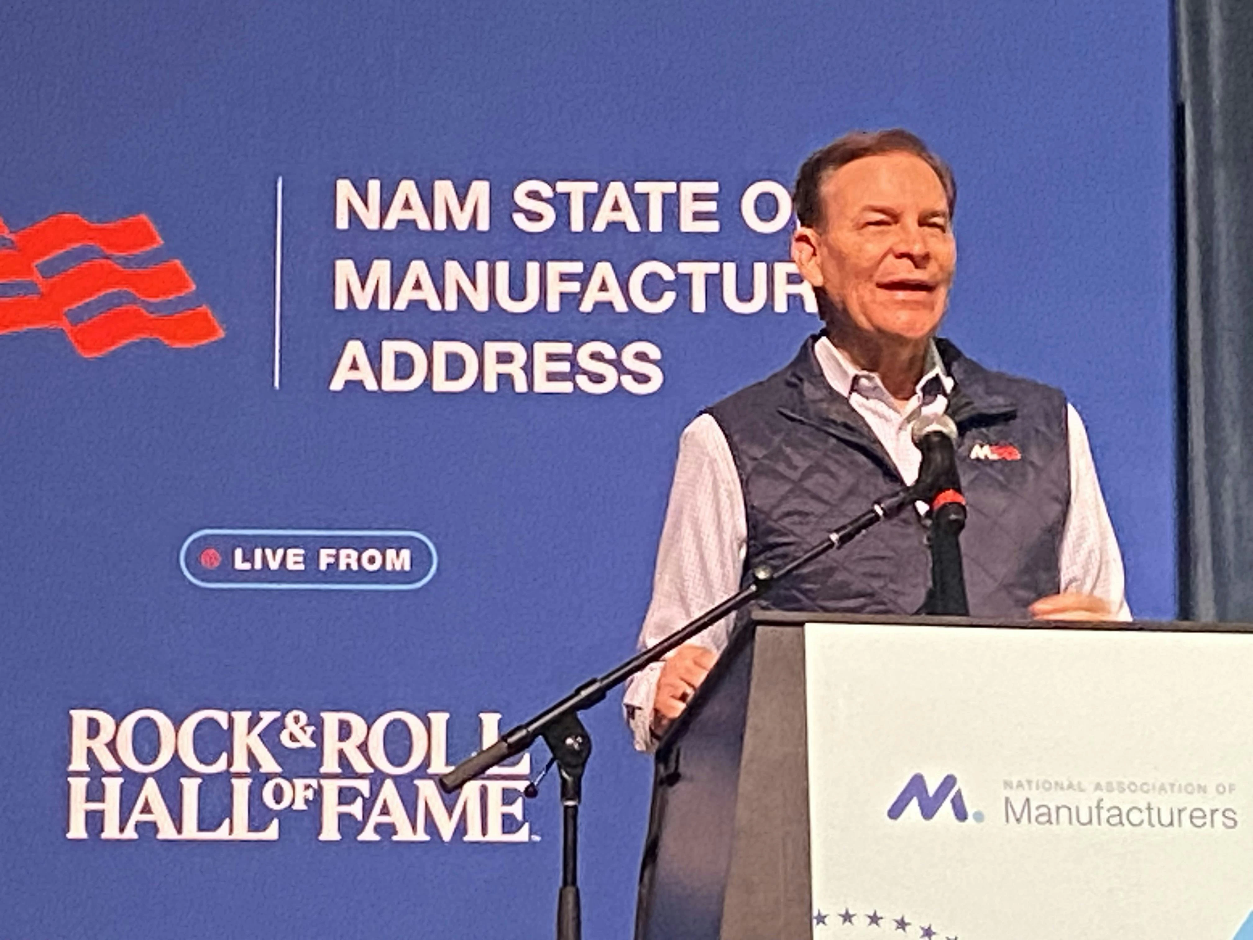 National Association of Manufacturers President and CEO Jay Timmons