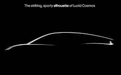 Lucid executives teased the design of the Cosmos, the first of the company's midsized vehicles, at the company's recent investor day. Lucid executives teased the design of the Cosmos, the first of the company's midsized vehicles, at the company's recent investor day.