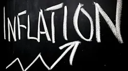 Inflation concept with rising price arrow
