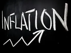 Inflation concept with rising price arrow Inflation concept with rising price arrow