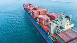 ship carrying freight on the ocean ship carrying freight on the ocean
