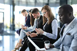 Business people waiting for job interview.