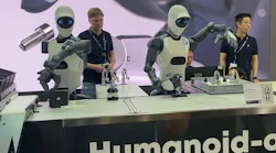 Agile Robots demonstration at Hannover Messe. Robot torsos. Agile Robots demonstration at Hannover Messe. Robot torsos.