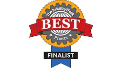 IndustryWeek Best Plans finalist logo, which is a colorful seal with a ribbon at the bottom IndustryWeek Best Plans finalist logo, which is a colorful seal with a ribbon at the bottom