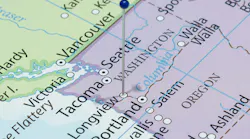 Close up of Longview on a United States of America map. Close up of Longview on a United States of America map.