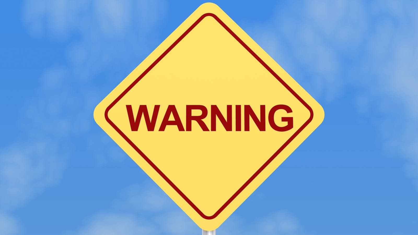 yellow warning sign