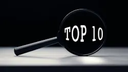 magnifying glass with the words 'top 10' in the glass part
