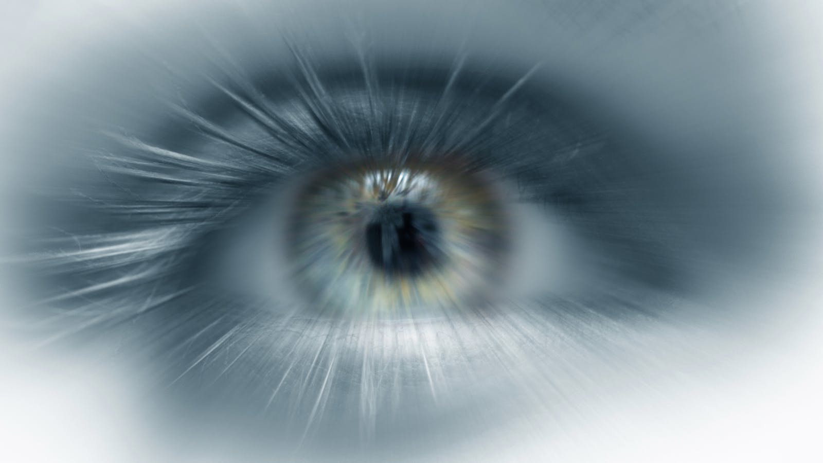close-up of human eye