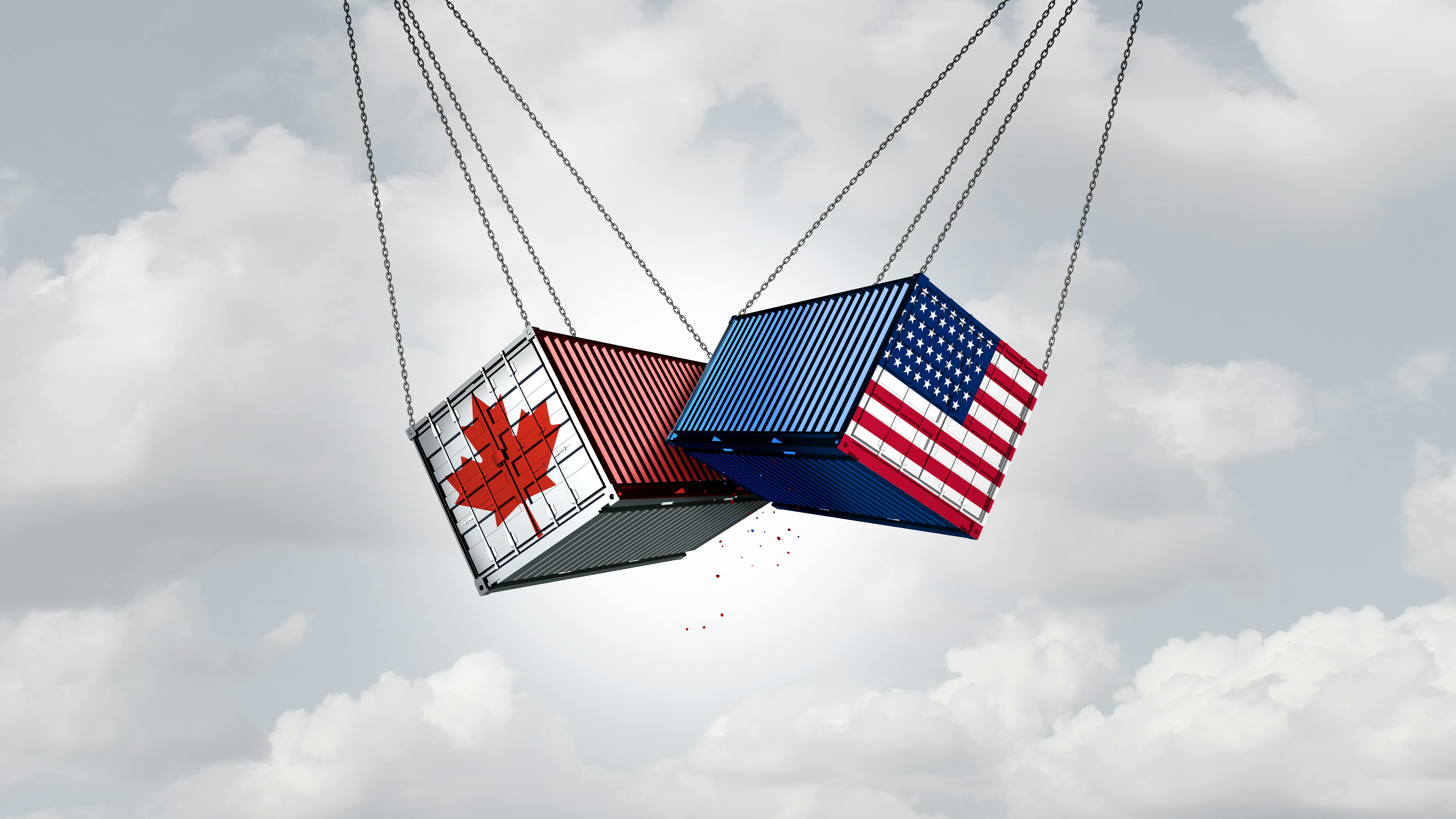United States and Canada trade war