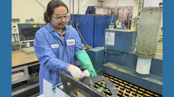 Gustavo Suarez in a manufacturing setting
