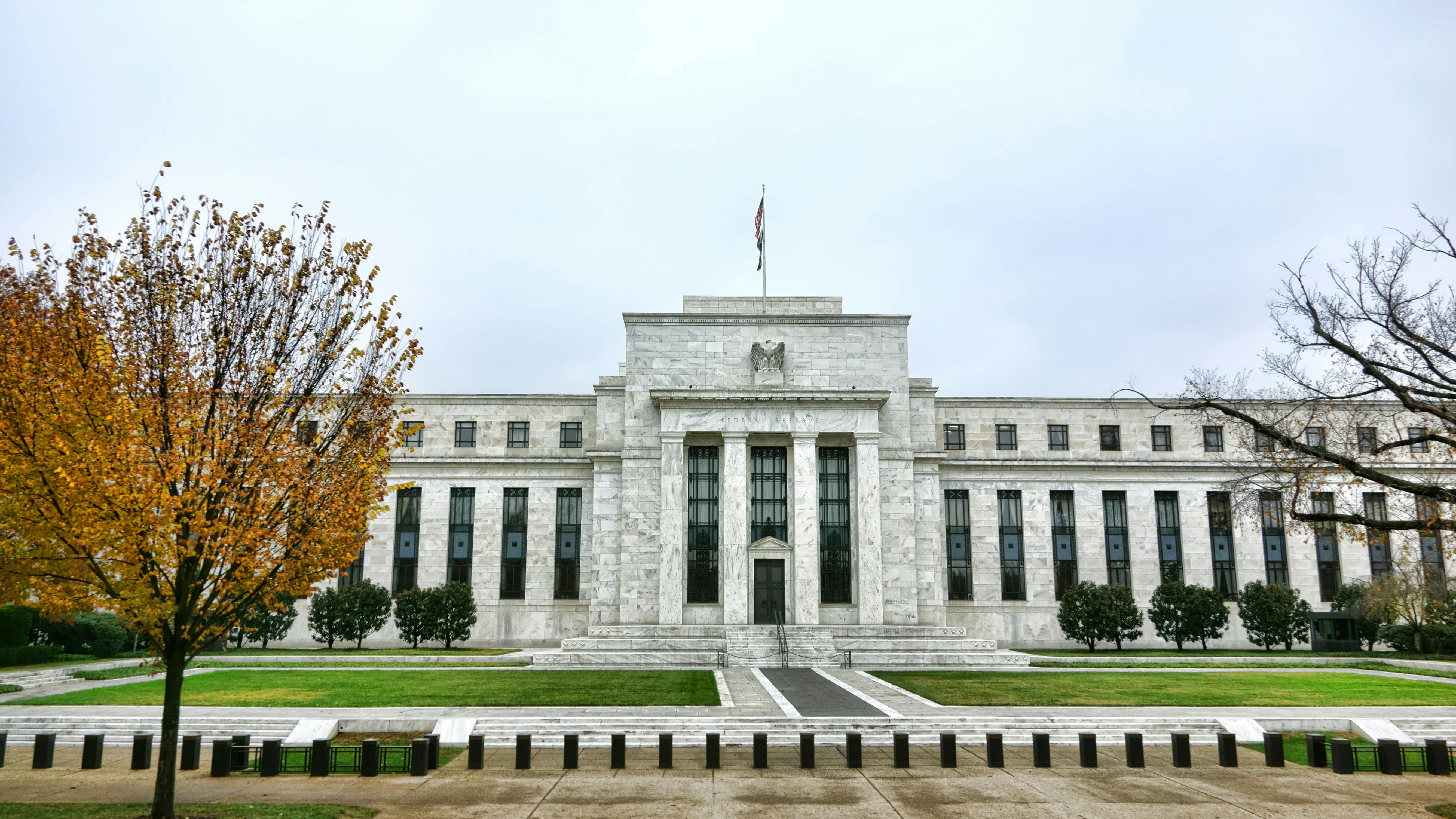 The US Federal Reserve Building in Washington DC.